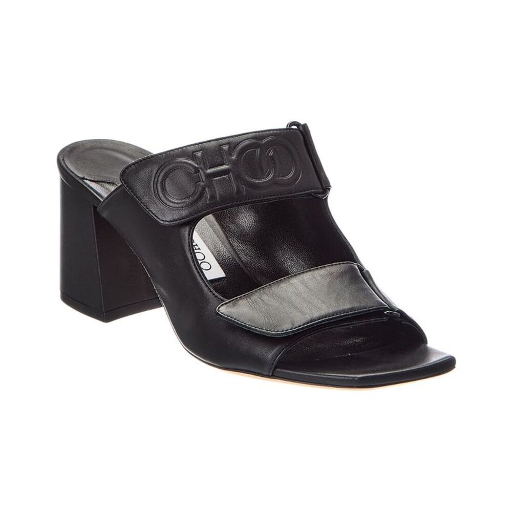Jimmy Choo Leather Sandal, Black